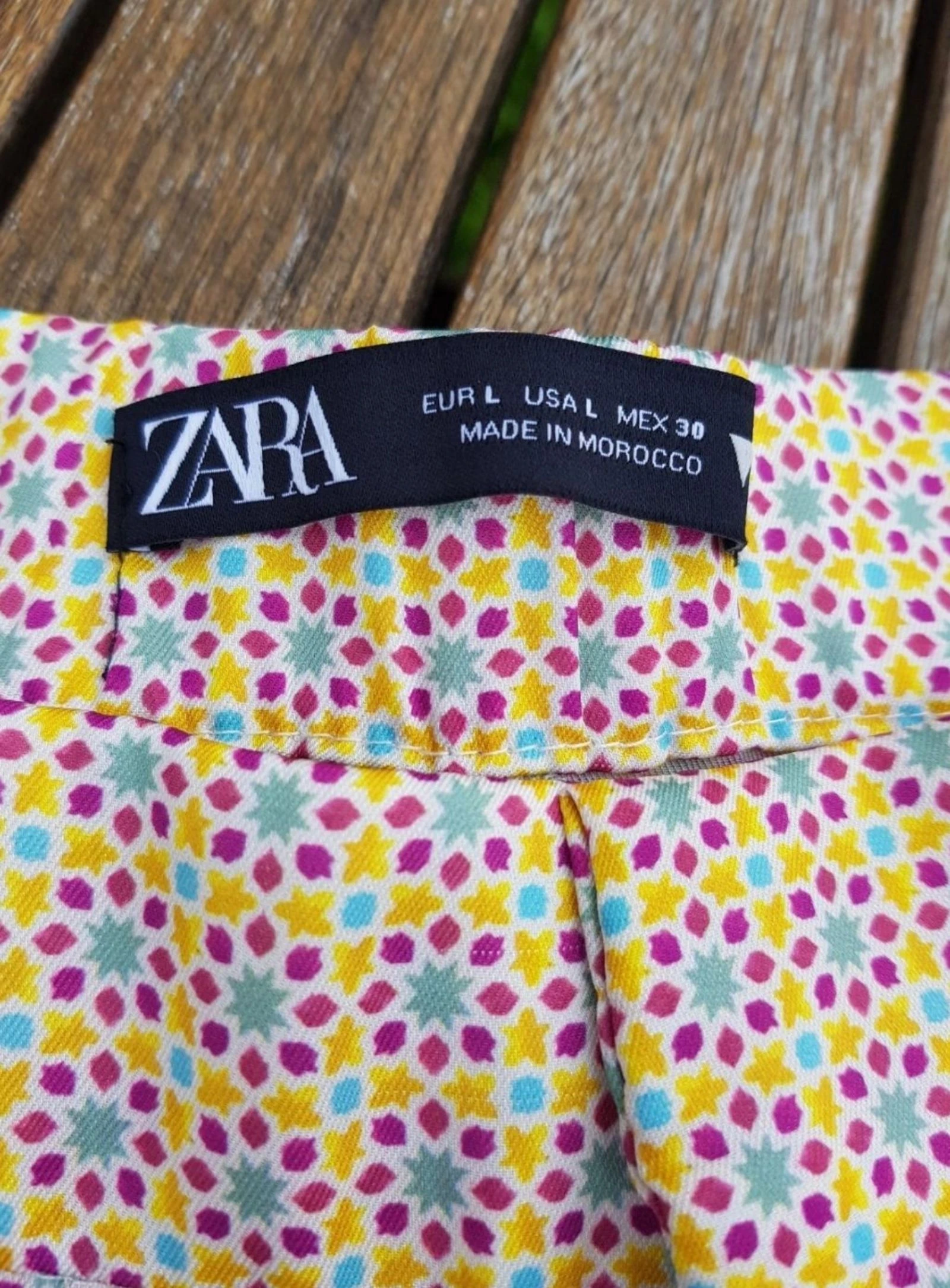 Short satinado estampado Zara L – photo 5